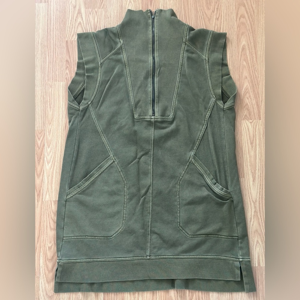 004. Daily Practice by Anthropologie Meru Zip-Front Mini Dress